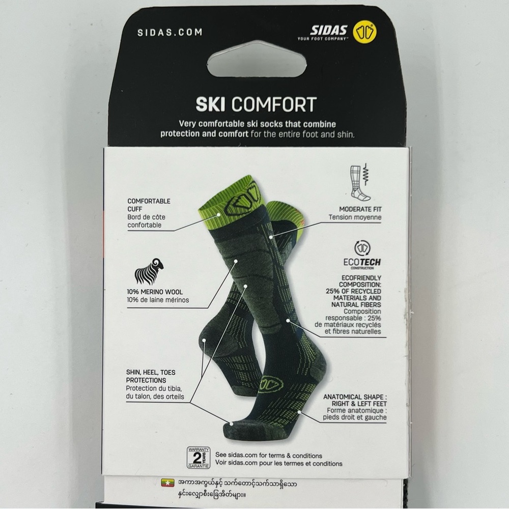 NEW SIDAS Ski Comfort skiing socks 39-41 - Picture 4 of 4